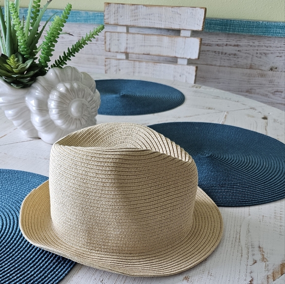 Tory Burch Fedora Straw Hat EUC - Picture 1 of 4